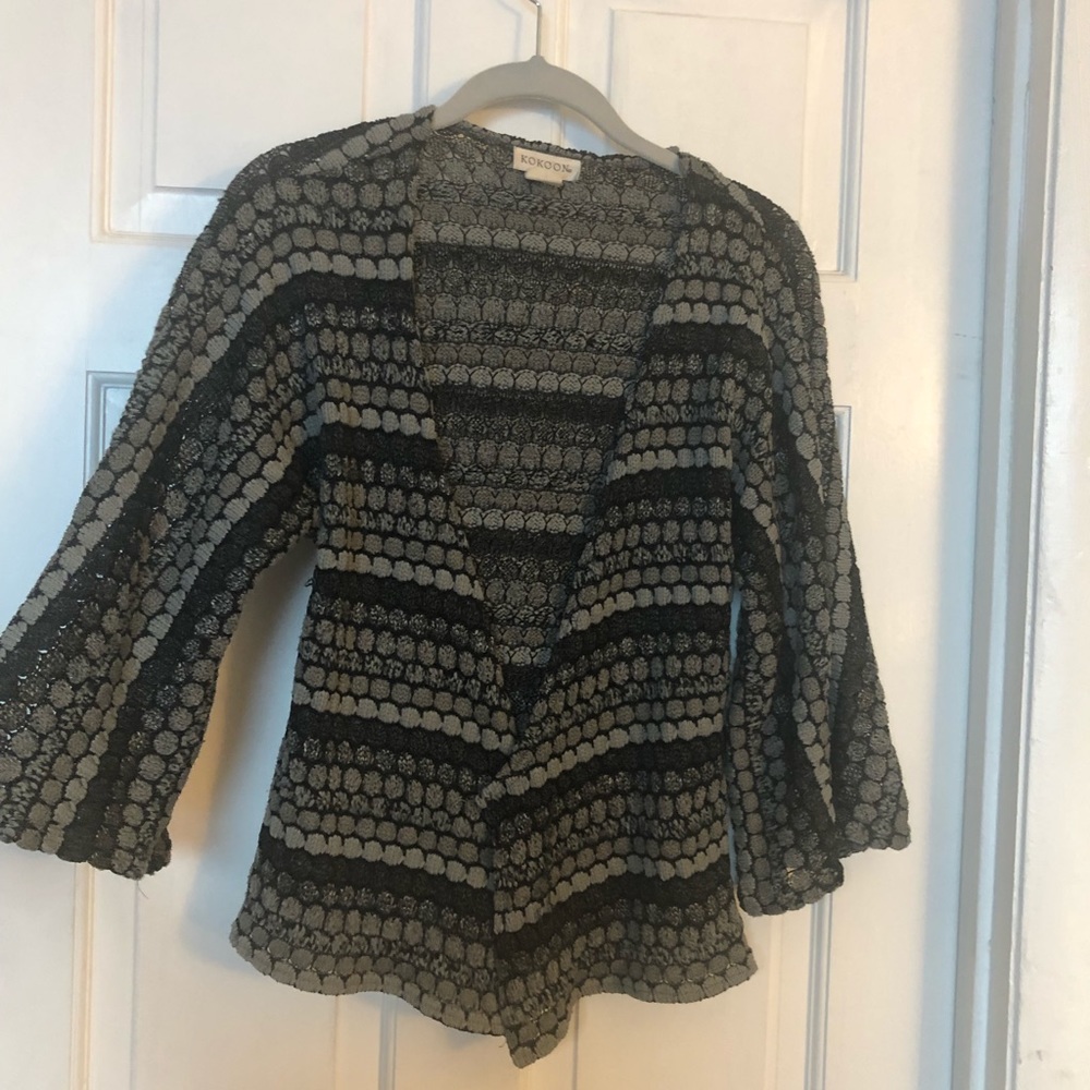 Grey Sweater Cardigan